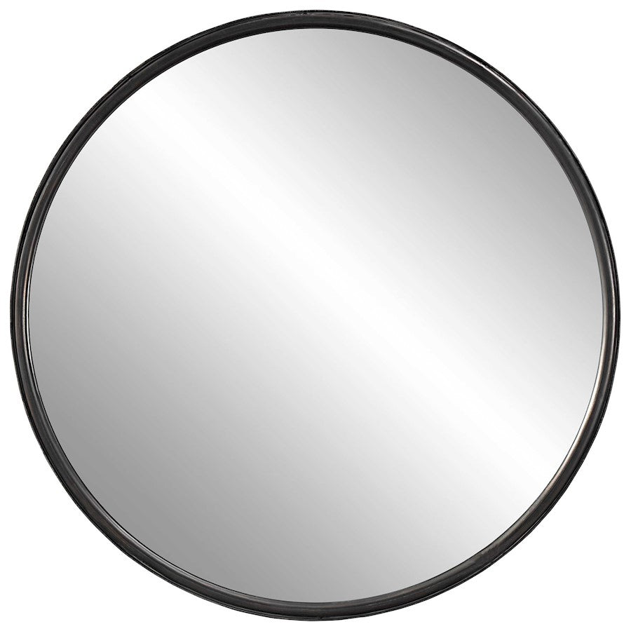 Uttermost Dawsyn Round Mirror, Aged Black - 9737