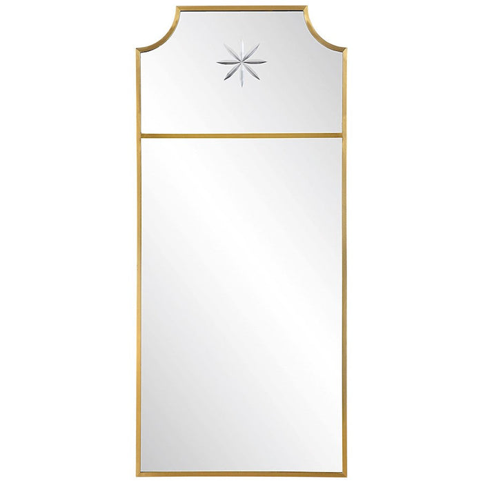 Uttermost Caddington Tall Mirror, Satin Brushed Brass - 9748