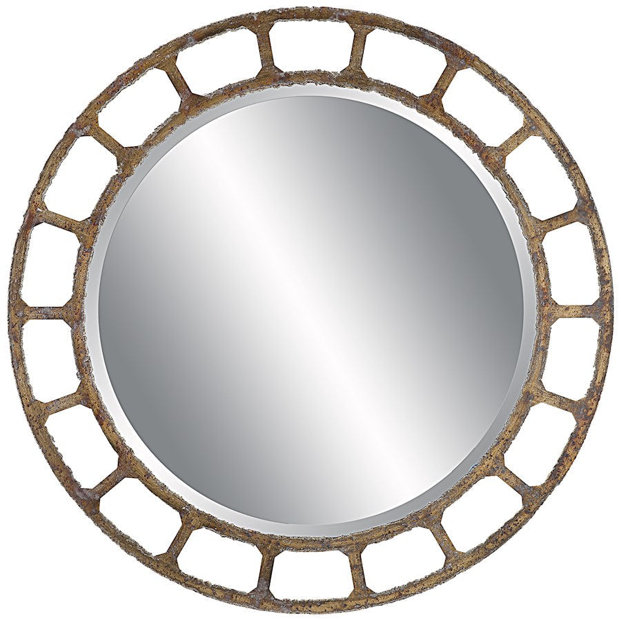 Uttermost Darby Distressed Round Mirror - 9759