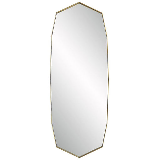 Uttermost Vault Oversized Angular Mirror, Antique Brass - 9764