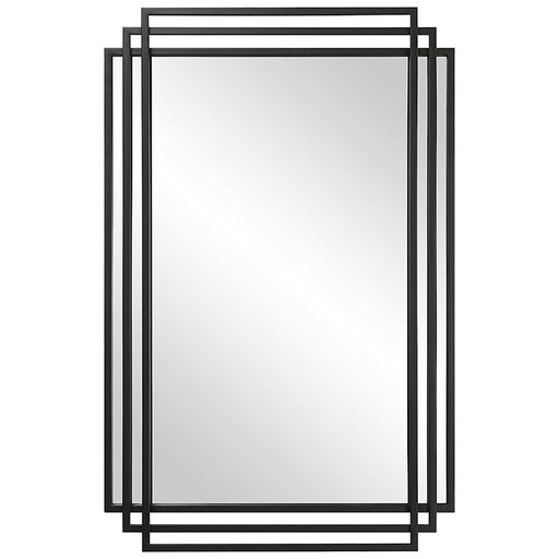 Uttermost Amherst Mirror, Matte Black - 9768