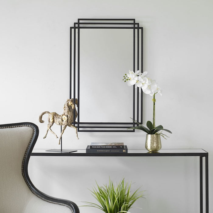 Uttermost Amherst Mirror, Matte Black