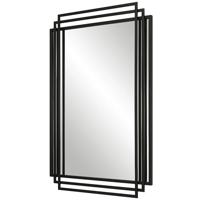 Uttermost Amherst Mirror, Matte Black