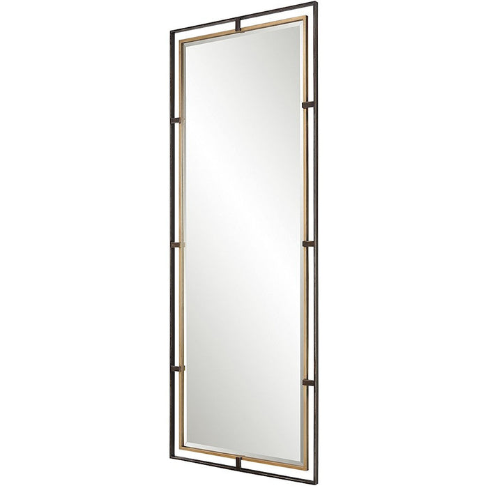 Uttermost Carrizo Tall Mirror, Rustic Bronze/Gold