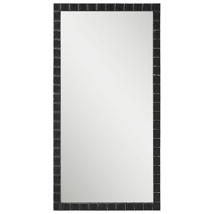 Uttermost Dandridge Industrial Mirror, Distressed Matte Black - 9780