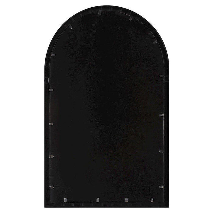 Uttermost Dandridge Arch Mirror, Distressed Matte Black