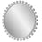 Uttermost Cyra White Round Mirror