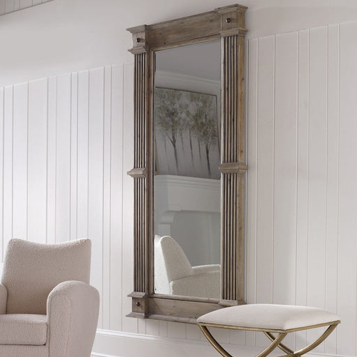 Uttermost Mcallister Oversized Mirror, Natural Wood