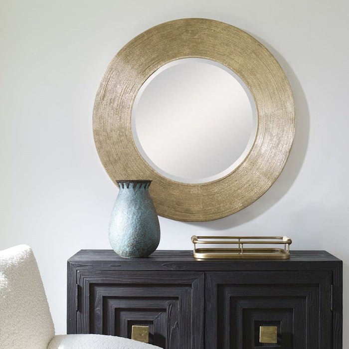 Uttermost Archer Gold Wire Round Mirror