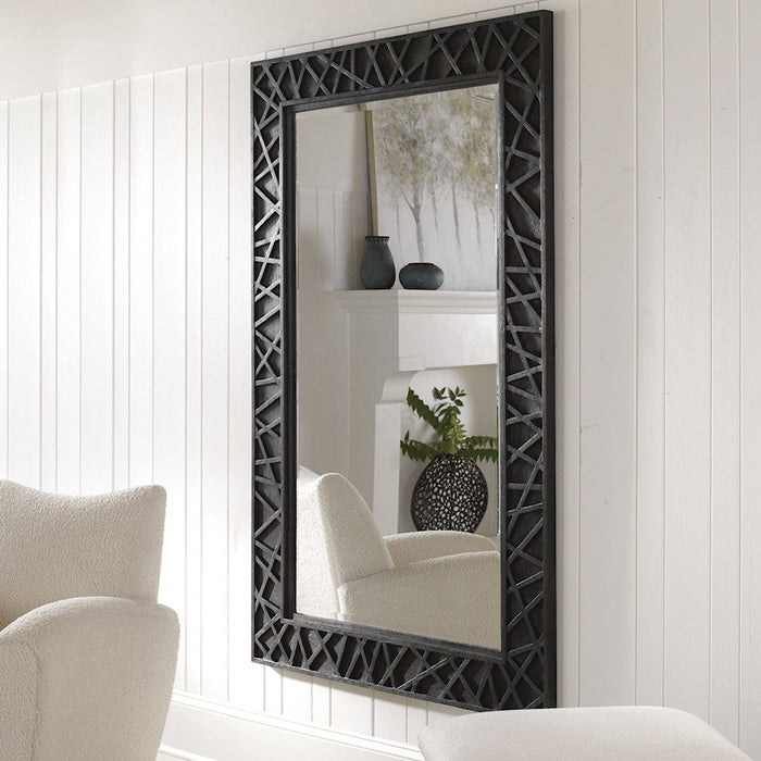 Uttermost Everest Satin Black Mirror - 9803