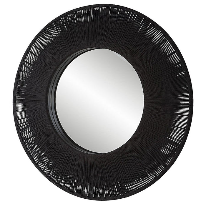 Uttermost Sailor'S Knot Black Round Mirror