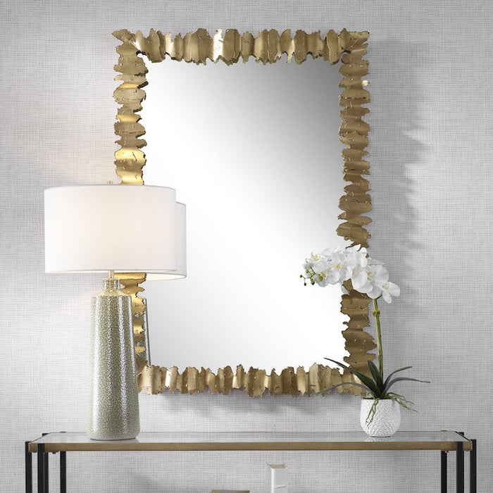 Uttermost Lev Mirror, Antique Gold