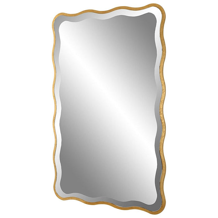 Uttermost Aneta Scalloped Mirror, Gold