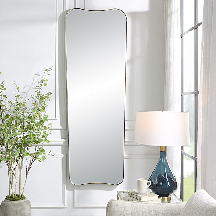 Uttermost Belvoir Large Antique Brass Mirror