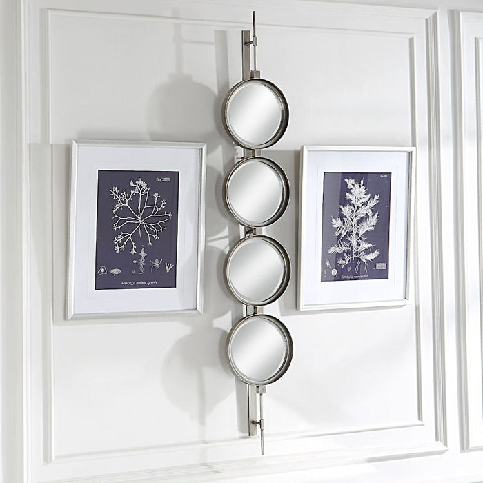 Uttermost Button Mirror, Silver