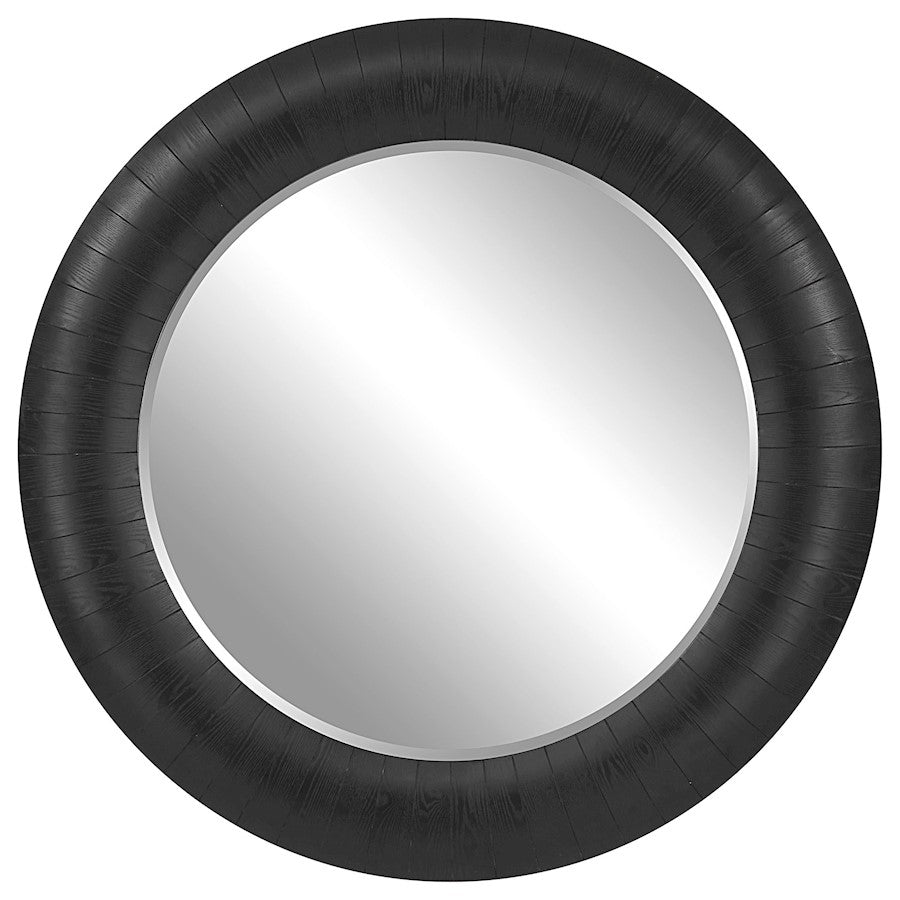 Uttermost Stockade Round Mirror, Dark Espresso - 9855