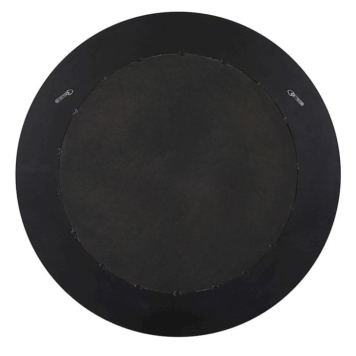 Uttermost Stockade Round Mirror, Dark Espresso