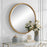 Uttermost Drift Away Rattan Mirror, Gold