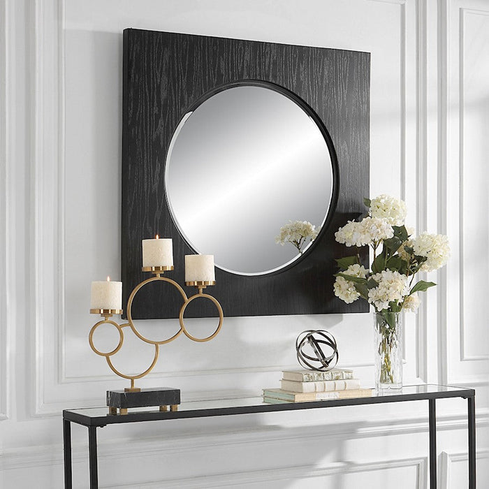 Uttermost Hillview Wood Panel Mirror, Satin