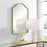 Uttermost Sidney Arch Mirror, Brushed Brass