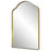 Uttermost Sidney Arch Mirror, Brushed Brass