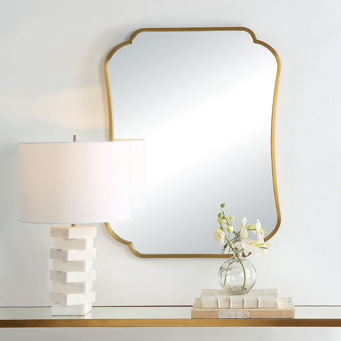 Uttermost Athena Brushed Brass Mirror