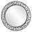 Uttermost Mosaic Metal Round Mirror, Satin Black - 9907