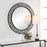 Uttermost Mosaic Metal Round Mirror, Satin Black