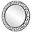 Uttermost Mosaic Metal Round Mirror, Satin Black