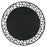 Uttermost Mosaic Metal Round Mirror, Satin Black