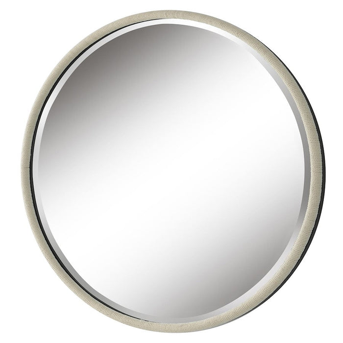 Uttermost Ranchero White Round Mirror