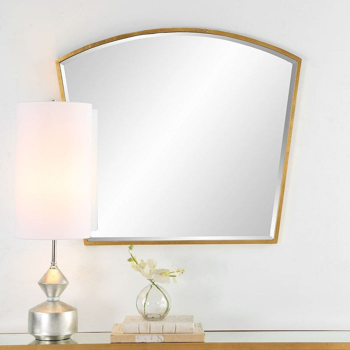 Uttermost Boundary Arch Mirror, Antiqued Gold Leaf - 9910