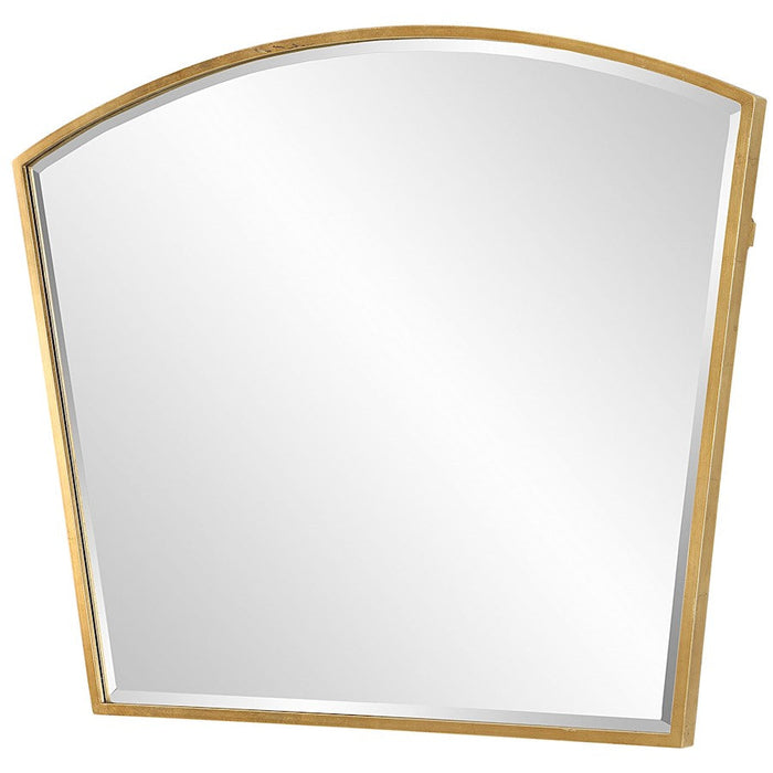 Uttermost Boundary Arch Mirror, Antiqued Gold Leaf