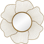 Uttermost Blossom Floral Mirror, Antiqued Gold Leaf - 9912