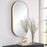 Uttermost Lago Oval Mirror, Golden Bronze