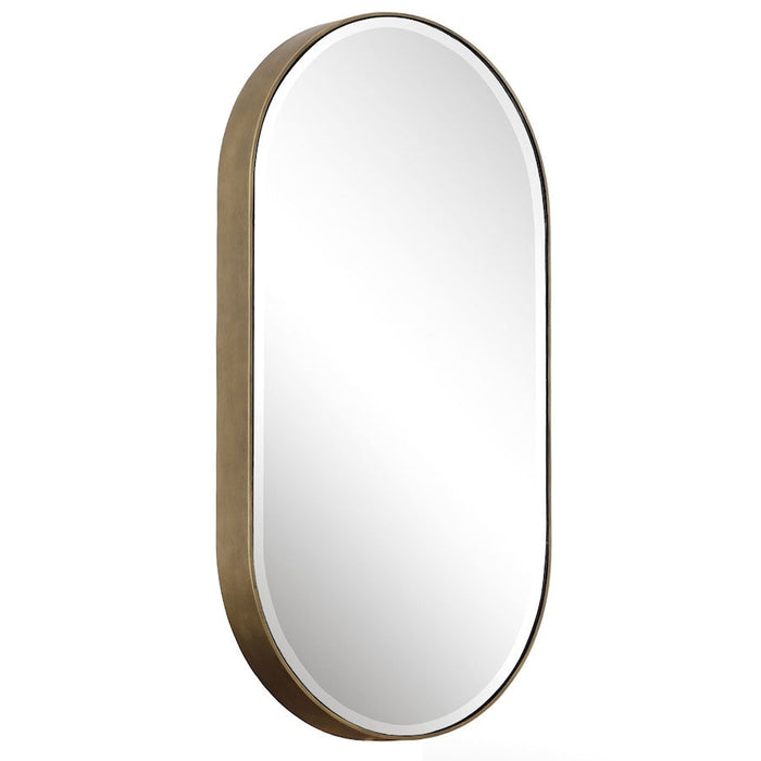 Uttermost Lago Oval Mirror, Golden Bronze