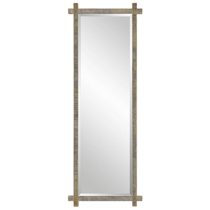 Uttermost Abanu Ribbed Gold Dressing Mirror - 9917