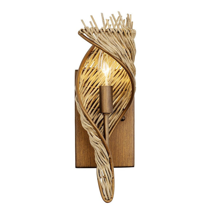 Varaluz Flow 1-Lt Right Sconce, Baguette/Natural Rattan/Natural - 240K01RBTR