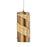 Varaluz Flow 1-Lt Cylinder Mini Pendant, Baguette/Natural Rattan - 240M01BTR