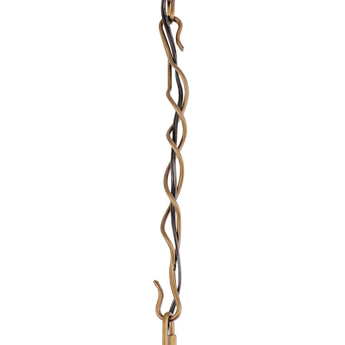 Varaluz Flow Twist Pendant, Baguette/Natural Rattan