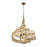 Varaluz Flow 6-Lt Twist Pendant, Baguette/Natural Rattan