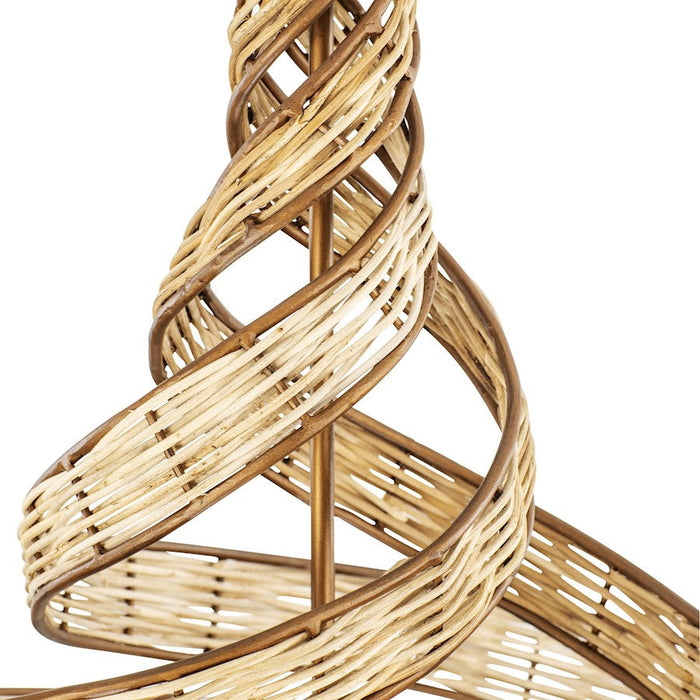 Varaluz Flow 6-Lt Twist Pendant, Baguette/Natural Rattan