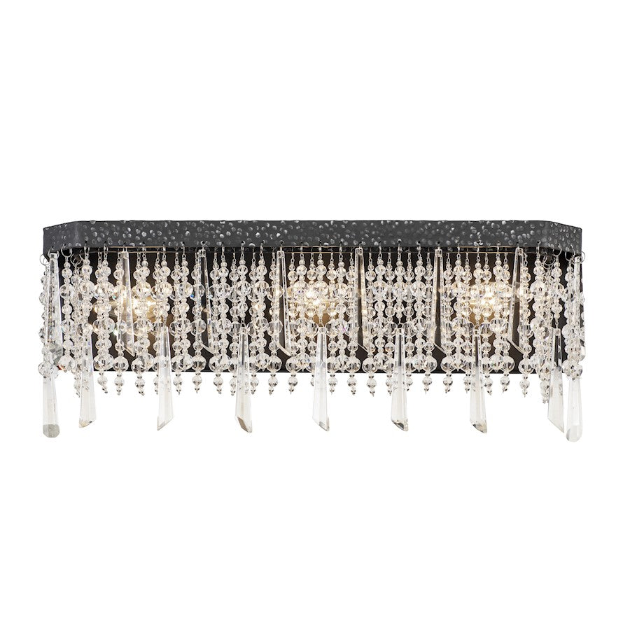 Varaluz Barcelona 3 Light Crystal Bath, Onyx - 270B03OX