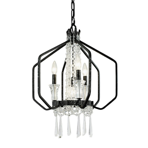 Varaluz Barcelona 4-Light Crystal Pendant, Onyx - 270P04OX