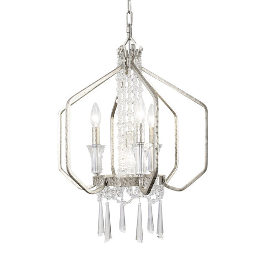 Varaluz Barcelona 4-Light Crystal Pendant, Transcend Silver - 270P04TR