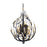 Varaluz Bask 2-Lt Crystal Sconce, Matte Black/French Gold