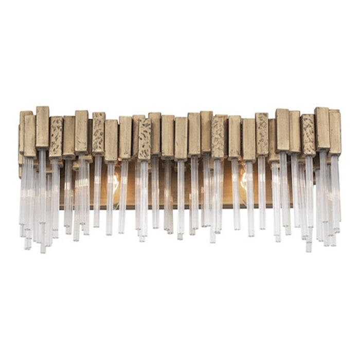 Varaluz Matrix 2 Light Bath Fixture, Havana Gold