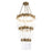 Varaluz Matrix 19-Light 3-Tier Chandelier, Havana Gold - 309C19HG