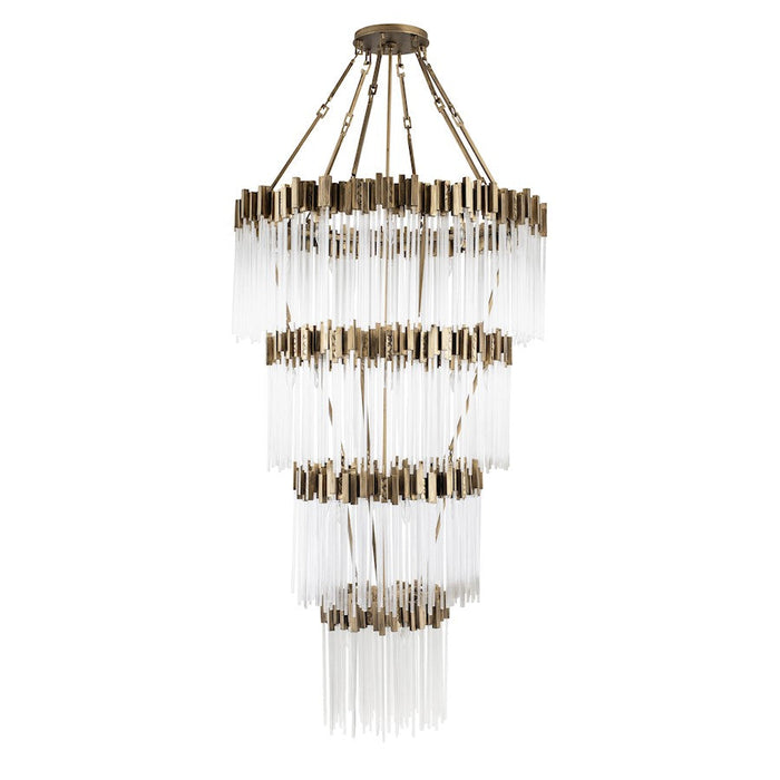 Varaluz Matrix 30-Light 4-Tier Chandelier, Havana Gold - 309C30HG