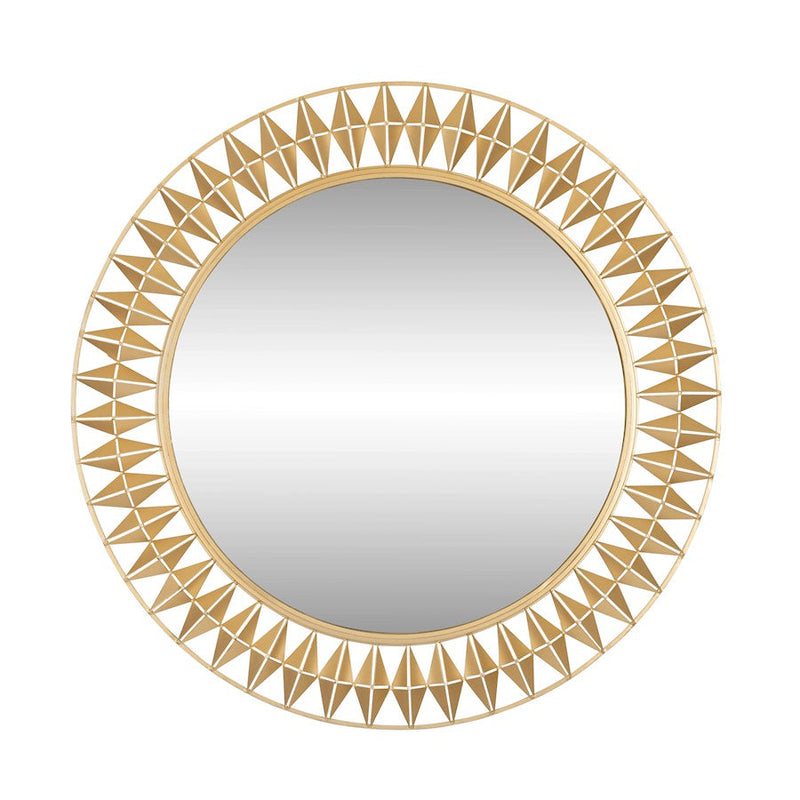 Varaluz Forever Round Mirror, French Gold - 342A01FG